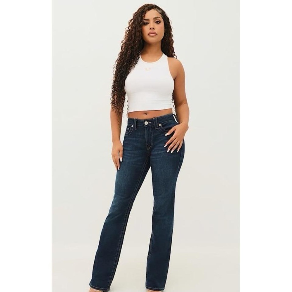 True Religion Becca midrise‎ bootcut jeans size 34